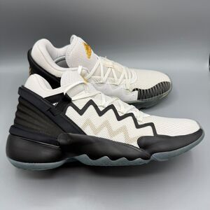 Adidas Men's D.O.N. Issue #2 Basketball Shoes White Black Athletic Size 11